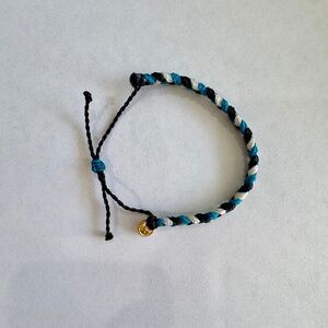 Pura Vida Blue Black White Braided Bracelet